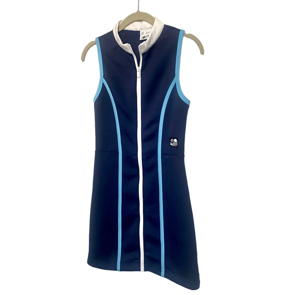 New Balance x STAUD Neoprene Dress Sz S Navy - Picture 4 of 12